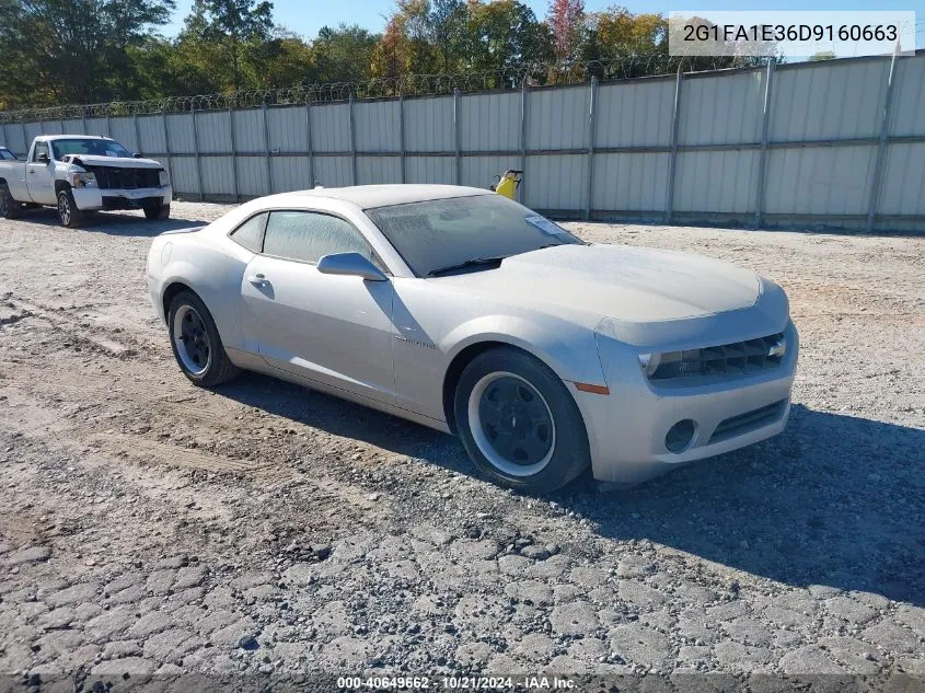 2013 Chevrolet Camaro 2Ls VIN: 2G1FA1E36D9160663 Lot: 40649662