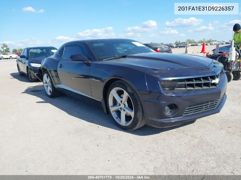 2013 Chevrolet Camaro 2Ls VIN: 2G1FA1E31D9226357 Lot: 40701770