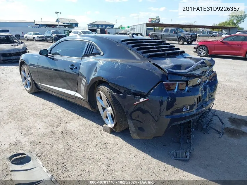 2013 Chevrolet Camaro 2Ls VIN: 2G1FA1E31D9226357 Lot: 40701770