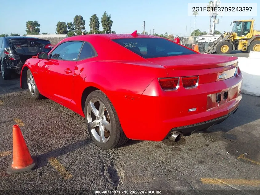 2013 Chevrolet Camaro 2Lt VIN: 2G1FC1E37D9243397 Lot: 40711971