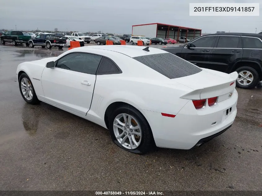 2G1FF1E3XD9141857 2013 Chevrolet Camaro 1Lt