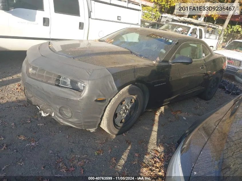 2013 Chevrolet Camaro 2Ls VIN: 2G1FA1E33D9236467 Lot: 40763599