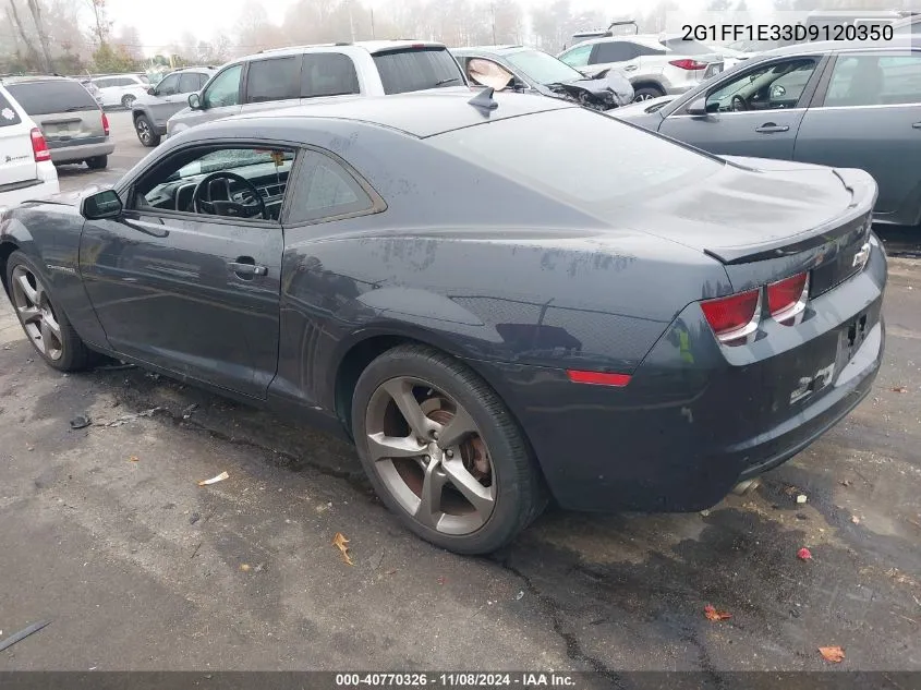 2013 Chevrolet Camaro 1Lt VIN: 2G1FF1E33D9120350 Lot: 40770326