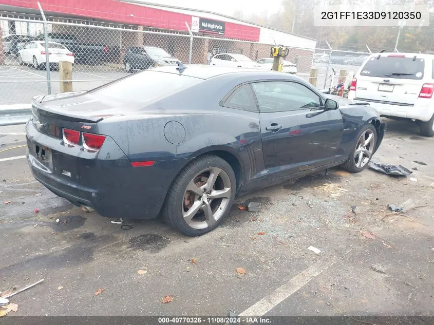 2013 Chevrolet Camaro 1Lt VIN: 2G1FF1E33D9120350 Lot: 40770326