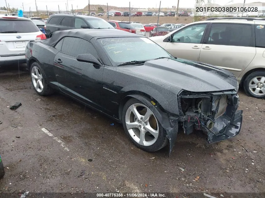 2013 Chevrolet Camaro 2Lt VIN: 2G1FC3D38D9106028 Lot: 40775358