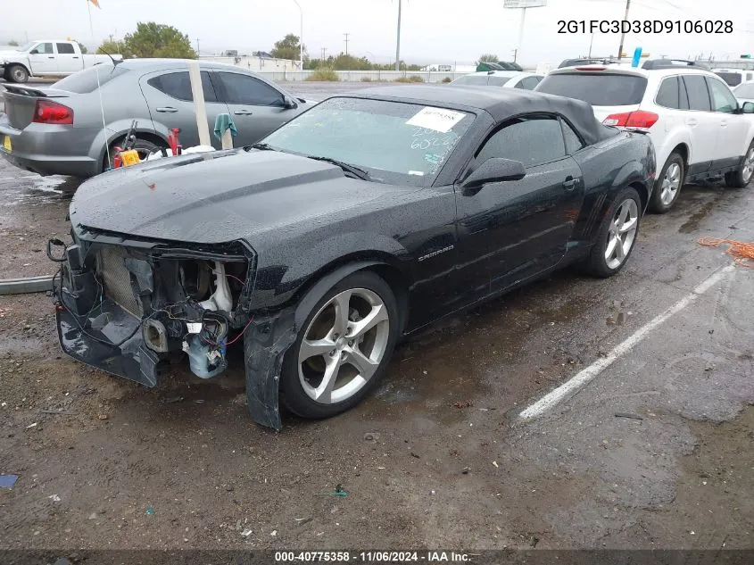 2013 Chevrolet Camaro 2Lt VIN: 2G1FC3D38D9106028 Lot: 40775358