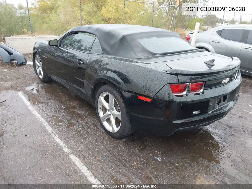 2013 Chevrolet Camaro 2Lt VIN: 2G1FC3D38D9106028 Lot: 40775358