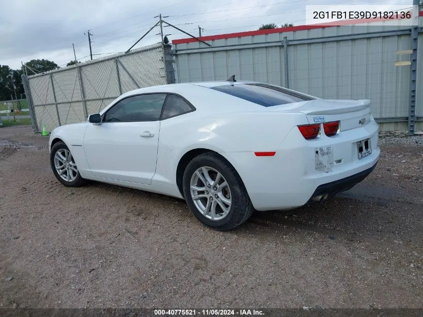 2013 Chevrolet Camaro 1Lt VIN: 2G1FB1E39D9182136 Lot: 40775521