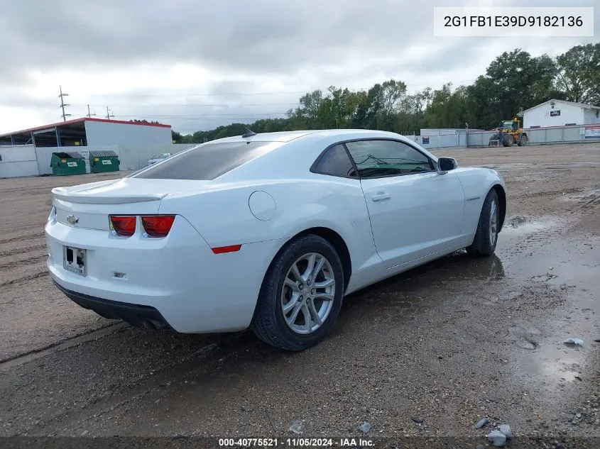 2013 Chevrolet Camaro 1Lt VIN: 2G1FB1E39D9182136 Lot: 40775521