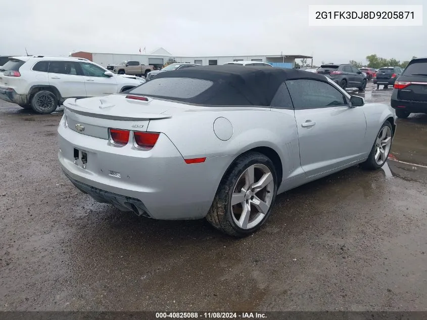 2013 Chevrolet Camaro 2Ss VIN: 2G1FK3DJ8D9205871 Lot: 40825088