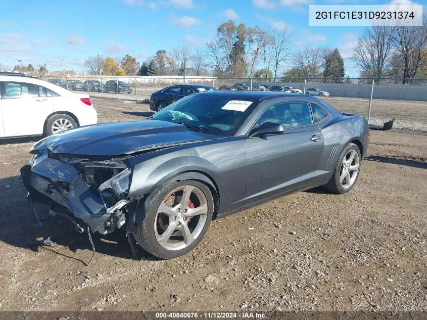 2013 Chevrolet Camaro 2Lt VIN: 2G1FC1E31D9231374 Lot: 40840676