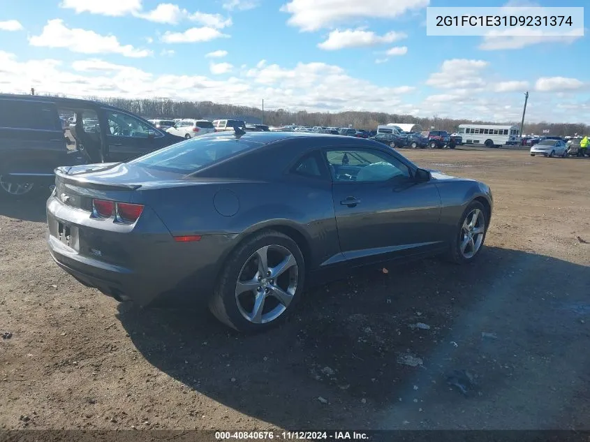 2013 Chevrolet Camaro 2Lt VIN: 2G1FC1E31D9231374 Lot: 40840676