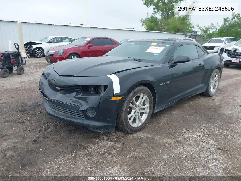 2014 Chevrolet Camaro 2Ls VIN: 2G1FA1E3XE9248505 Lot: 39381604