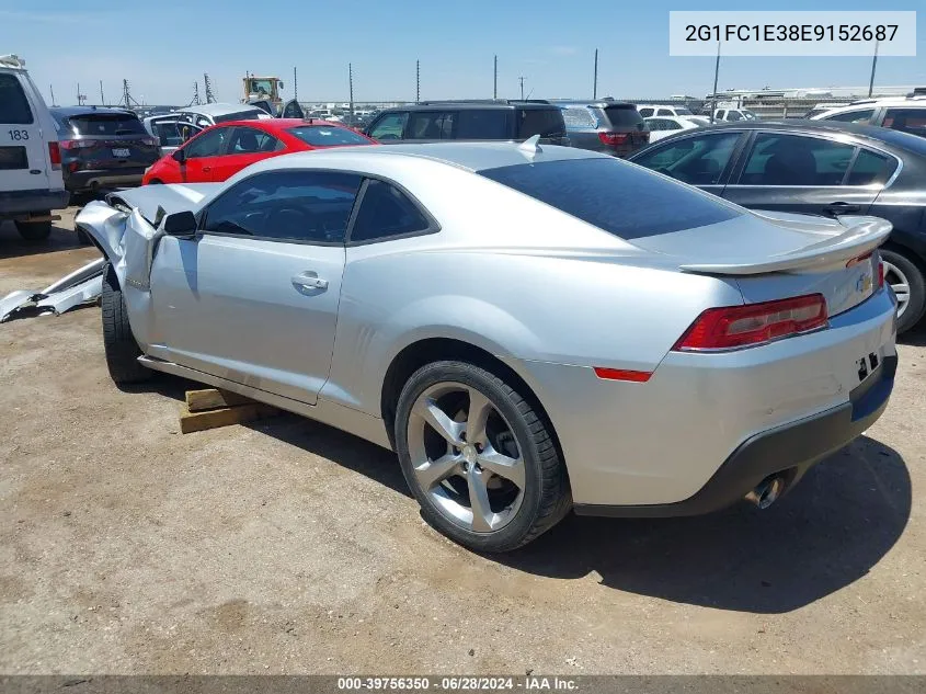 2014 Chevrolet Camaro 2Lt VIN: 2G1FC1E38E9152687 Lot: 39756350