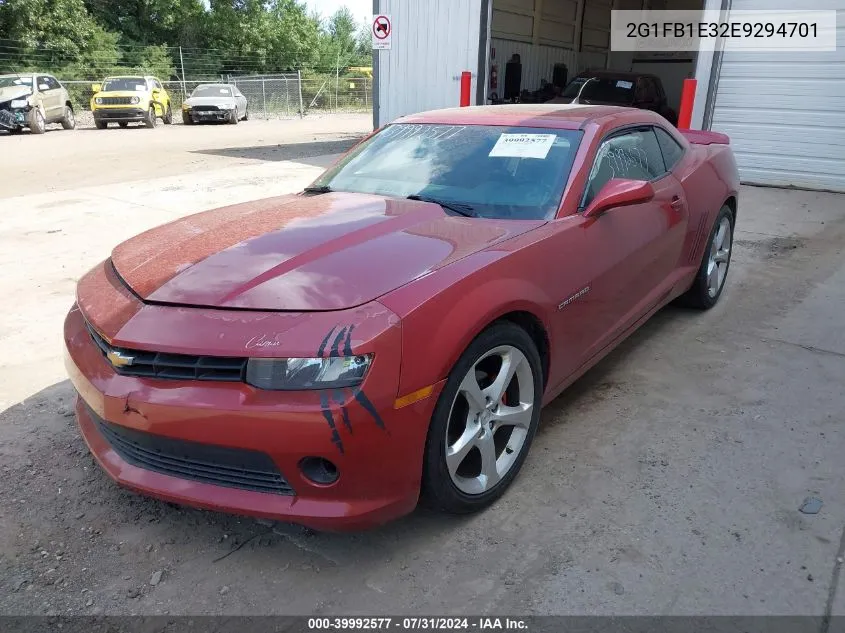 2G1FB1E32E9294701 2014 Chevrolet Camaro 1Lt