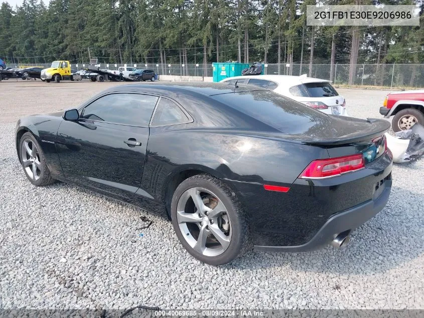 2G1FB1E30E9206986 2014 Chevrolet Camaro Lt