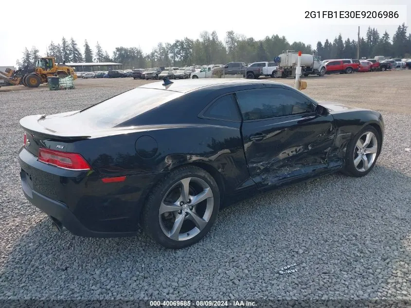 2G1FB1E30E9206986 2014 Chevrolet Camaro Lt