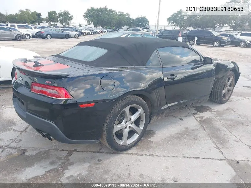 2014 Chevrolet Camaro 2Lt VIN: 2G1FC3D33E9180653 Lot: 40079113