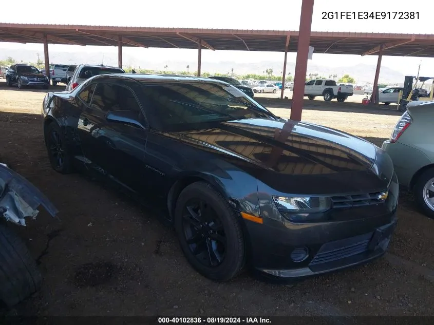 2014 Chevrolet Camaro 1Ls VIN: 2G1FE1E34E9172381 Lot: 40102836