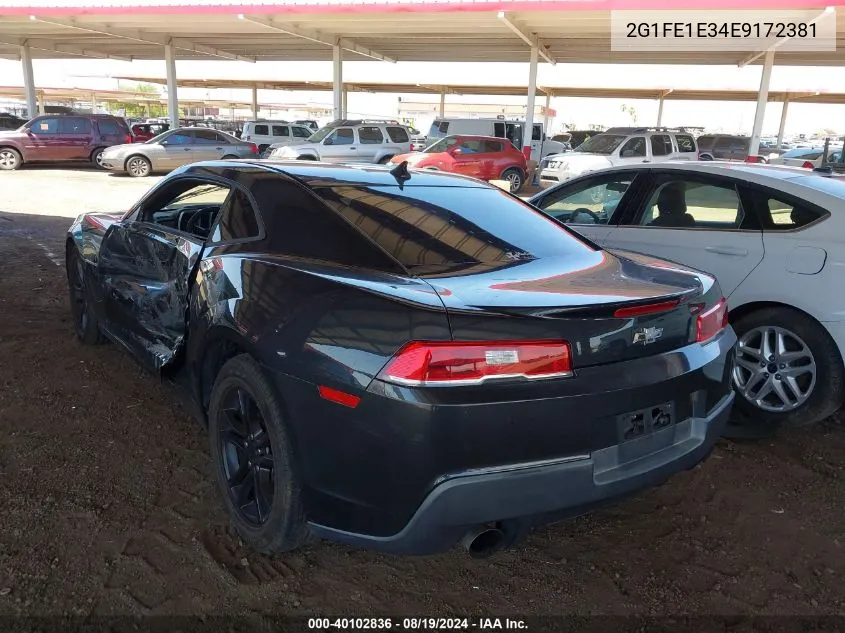 2014 Chevrolet Camaro 1Ls VIN: 2G1FE1E34E9172381 Lot: 40102836