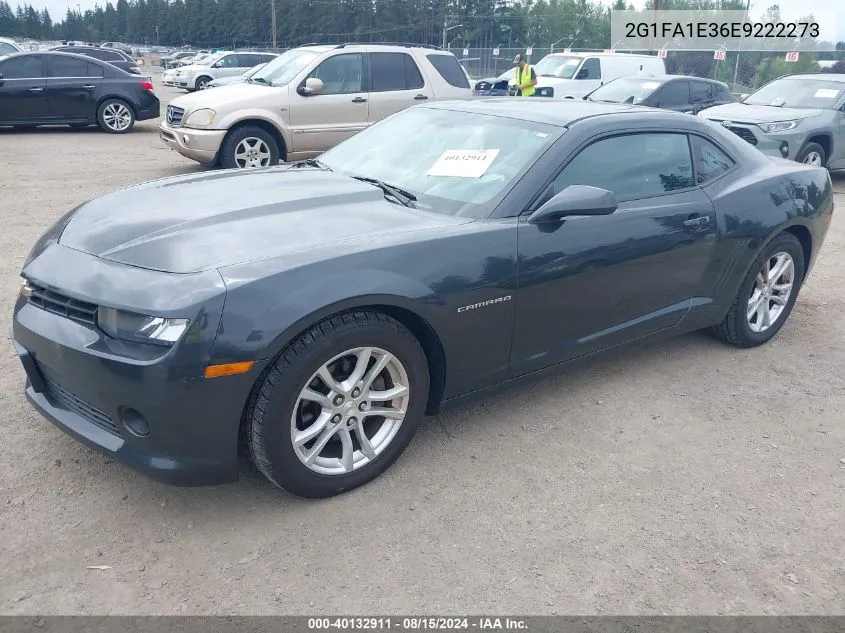 2014 Chevrolet Camaro 2Ls VIN: 2G1FA1E36E9222273 Lot: 40132911