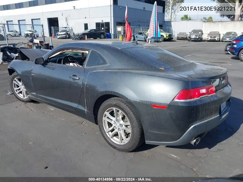 2014 Chevrolet Camaro 2Ls VIN: 2G1FA1E30E9321221 Lot: 40134956