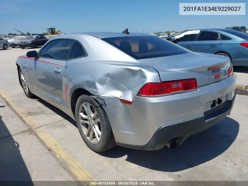 2014 Chevrolet Camaro 2Ls VIN: 2G1FA1E34E9229027 Lot: 40153859