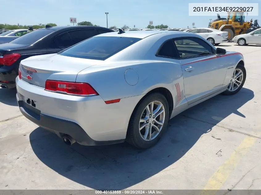 2014 Chevrolet Camaro 2Ls VIN: 2G1FA1E34E9229027 Lot: 40153859