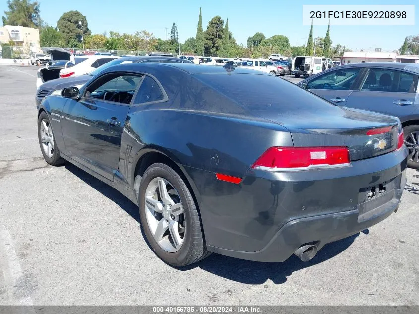 2014 Chevrolet Camaro Lt VIN: 2G1FC1E30E9220898 Lot: 40156785