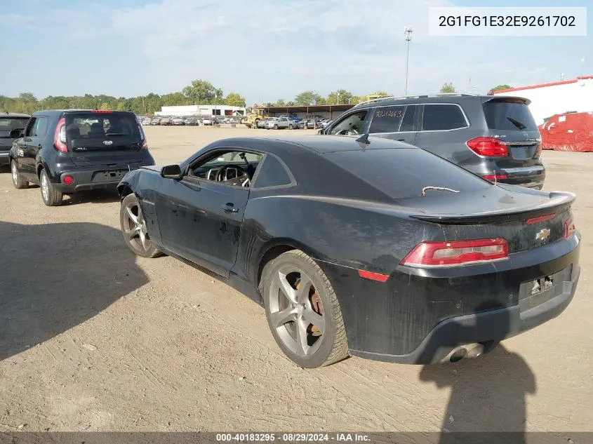 2014 Chevrolet Camaro 2Lt VIN: 2G1FG1E32E9261702 Lot: 40183295