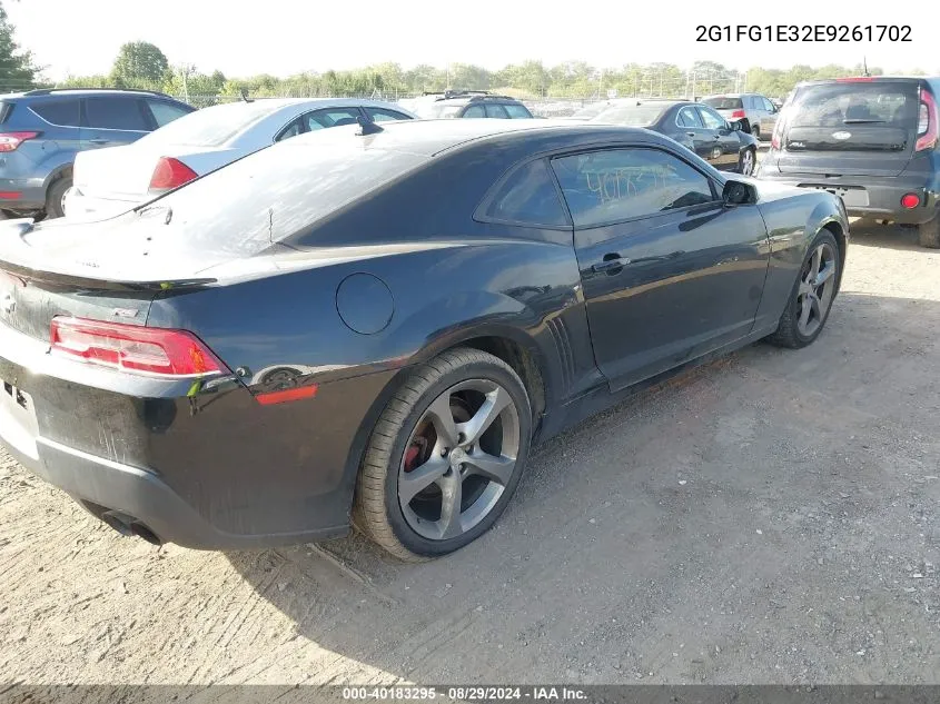 2G1FG1E32E9261702 2014 Chevrolet Camaro 2Lt