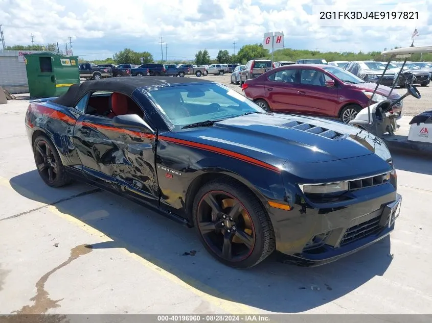 2014 Chevrolet Camaro 2Ss VIN: 2G1FK3DJ4E9197821 Lot: 40196960