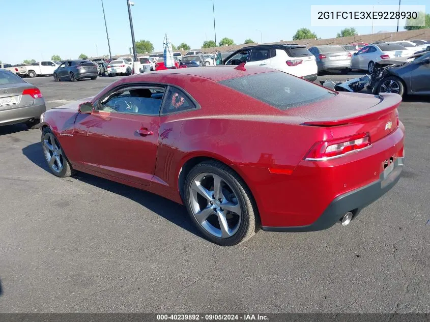 2014 Chevrolet Camaro 2Lt VIN: 2G1FC1E3XE9228930 Lot: 40239892