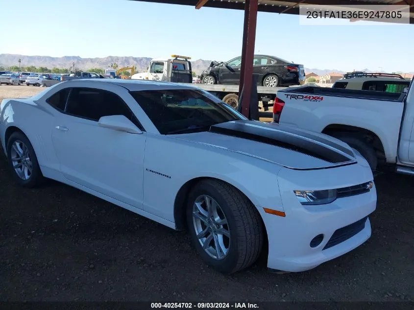 2014 Chevrolet Camaro 2Ls VIN: 2G1FA1E36E9247805 Lot: 40254702