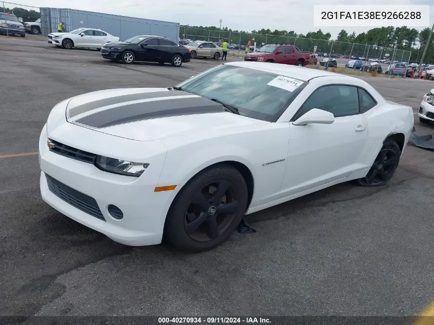 2014 Chevrolet Camaro 2Ls VIN: 2G1FA1E38E9266288 Lot: 40270934