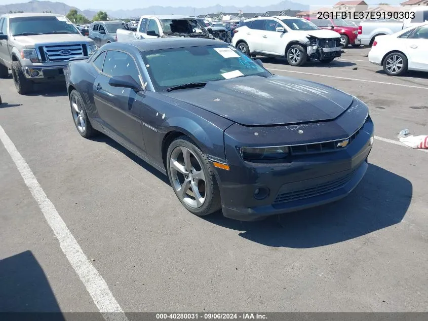 2014 Chevrolet Camaro 1Lt VIN: 2G1FB1E37E9190303 Lot: 40280031