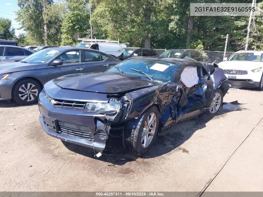 2014 Chevrolet Camaro 2Ls VIN: 2G1FA1E32E9160595 Lot: 40297511