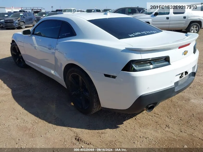 2G1FC1E32E9217310 2014 Chevrolet Camaro 2Lt