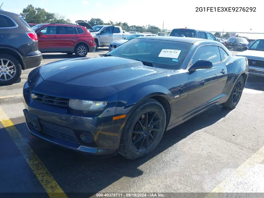 2014 Chevrolet Camaro 1Ls VIN: 2G1FE1E3XE9276292 Lot: 40378711