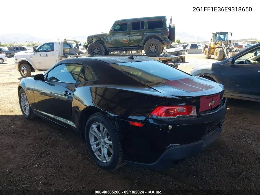 2014 Chevrolet Camaro 1Lt VIN: 2G1FF1E36E9318650 Lot: 40385200