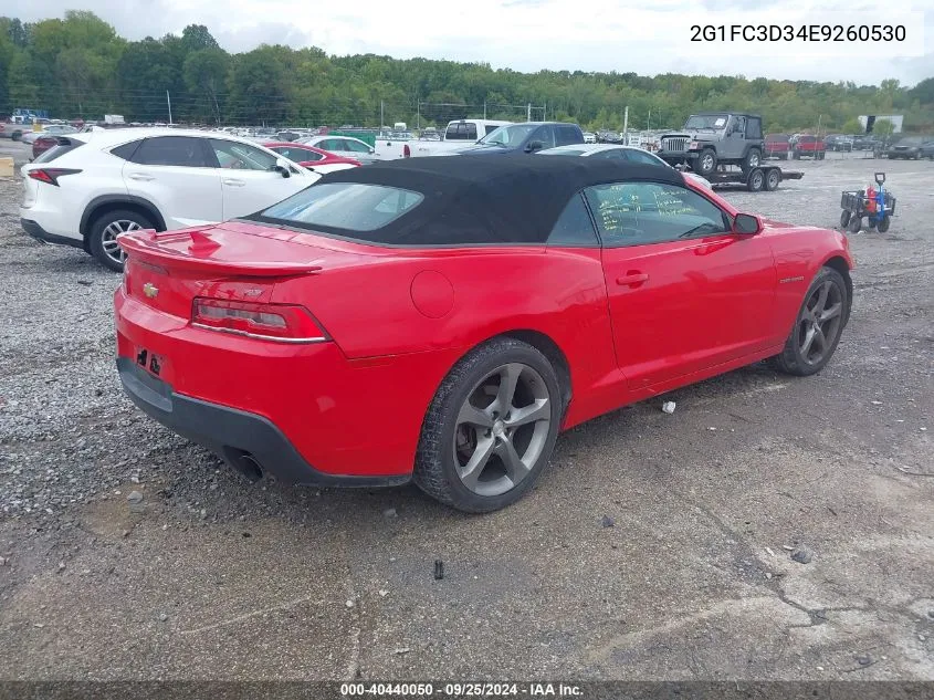 2014 Chevrolet Camaro 2Lt VIN: 2G1FC3D34E9260530 Lot: 40440050