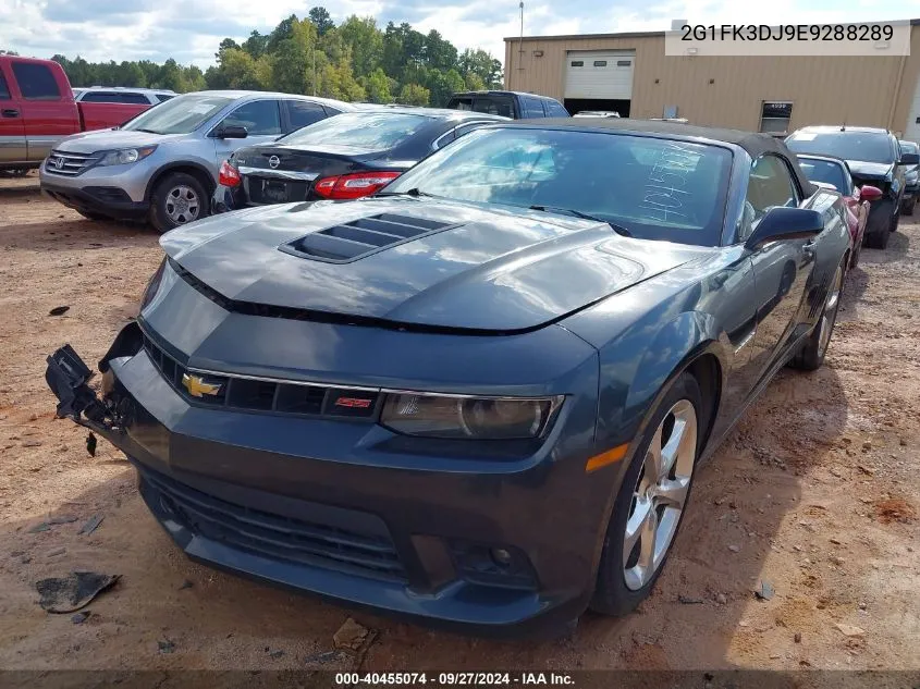 2014 Chevrolet Camaro 2Ss VIN: 2G1FK3DJ9E9288289 Lot: 40455074