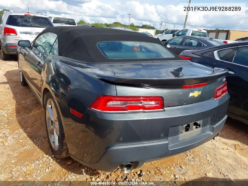 2G1FK3DJ9E9288289 2014 Chevrolet Camaro 2Ss