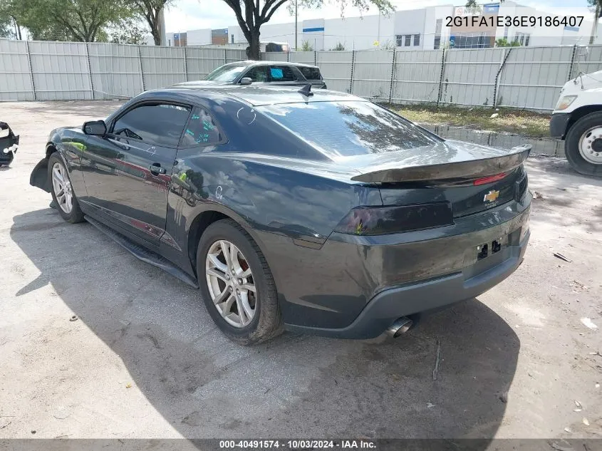 2014 Chevrolet Camaro 2Ls VIN: 2G1FA1E36E9186407 Lot: 40491574