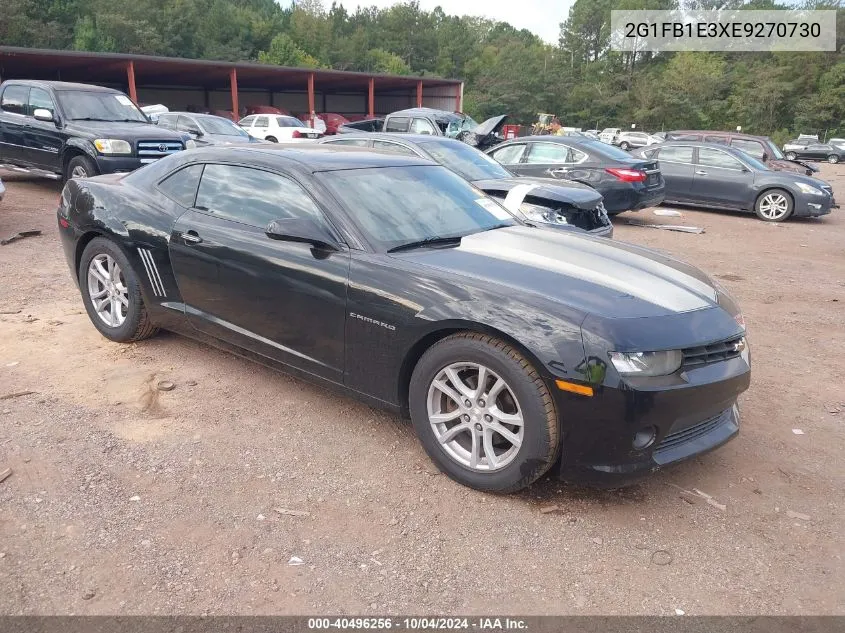 2014 Chevrolet Camaro 1Lt VIN: 2G1FB1E3XE9270730 Lot: 40496256