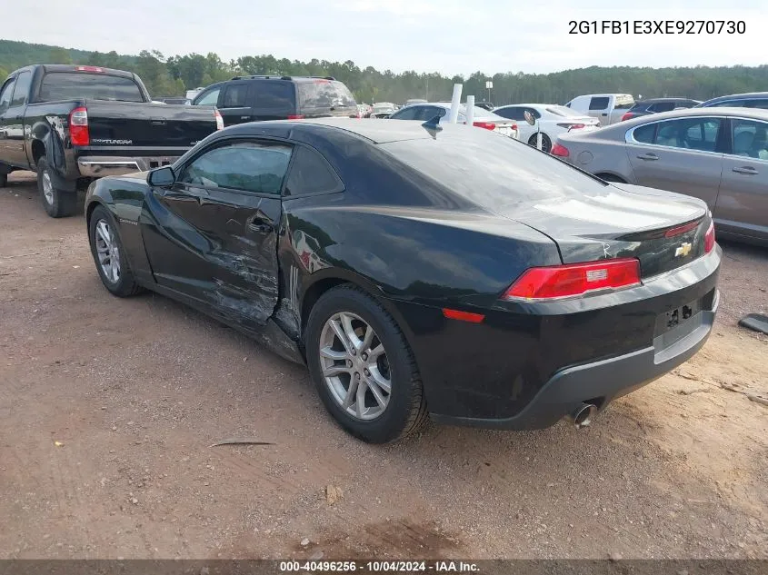 2014 Chevrolet Camaro 1Lt VIN: 2G1FB1E3XE9270730 Lot: 40496256