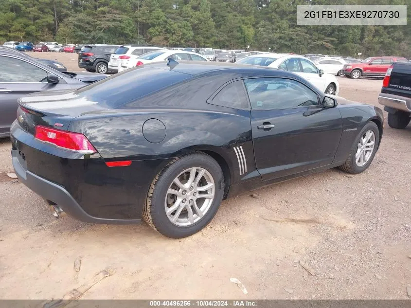 2014 Chevrolet Camaro 1Lt VIN: 2G1FB1E3XE9270730 Lot: 40496256