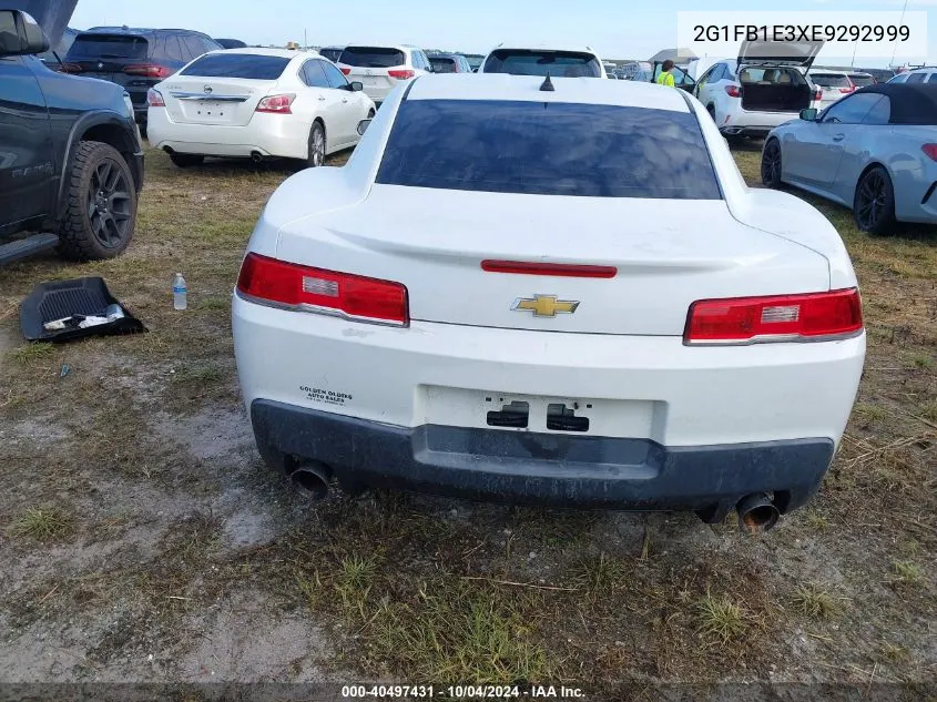 2014 Chevrolet Camaro 1Lt VIN: 2G1FB1E3XE9292999 Lot: 40497431