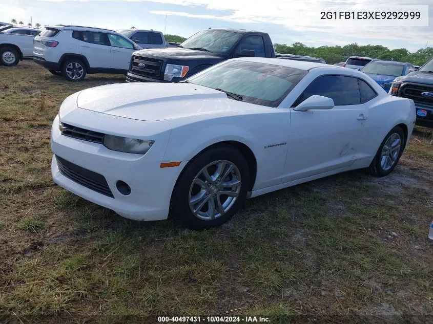 2014 Chevrolet Camaro 1Lt VIN: 2G1FB1E3XE9292999 Lot: 40497431