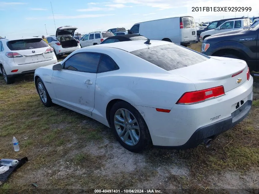 2014 Chevrolet Camaro 1Lt VIN: 2G1FB1E3XE9292999 Lot: 40497431